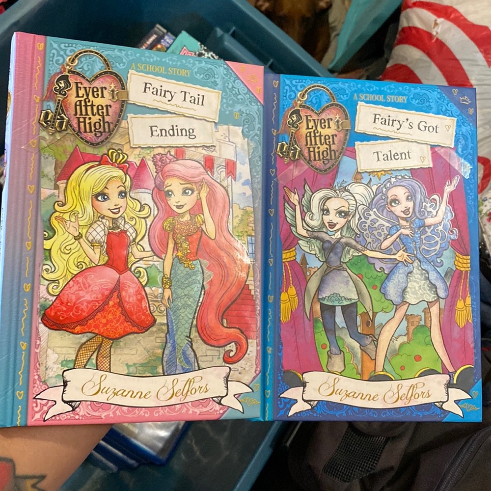 Lot of 2 New Ever After High Fairy Tail Ending Books